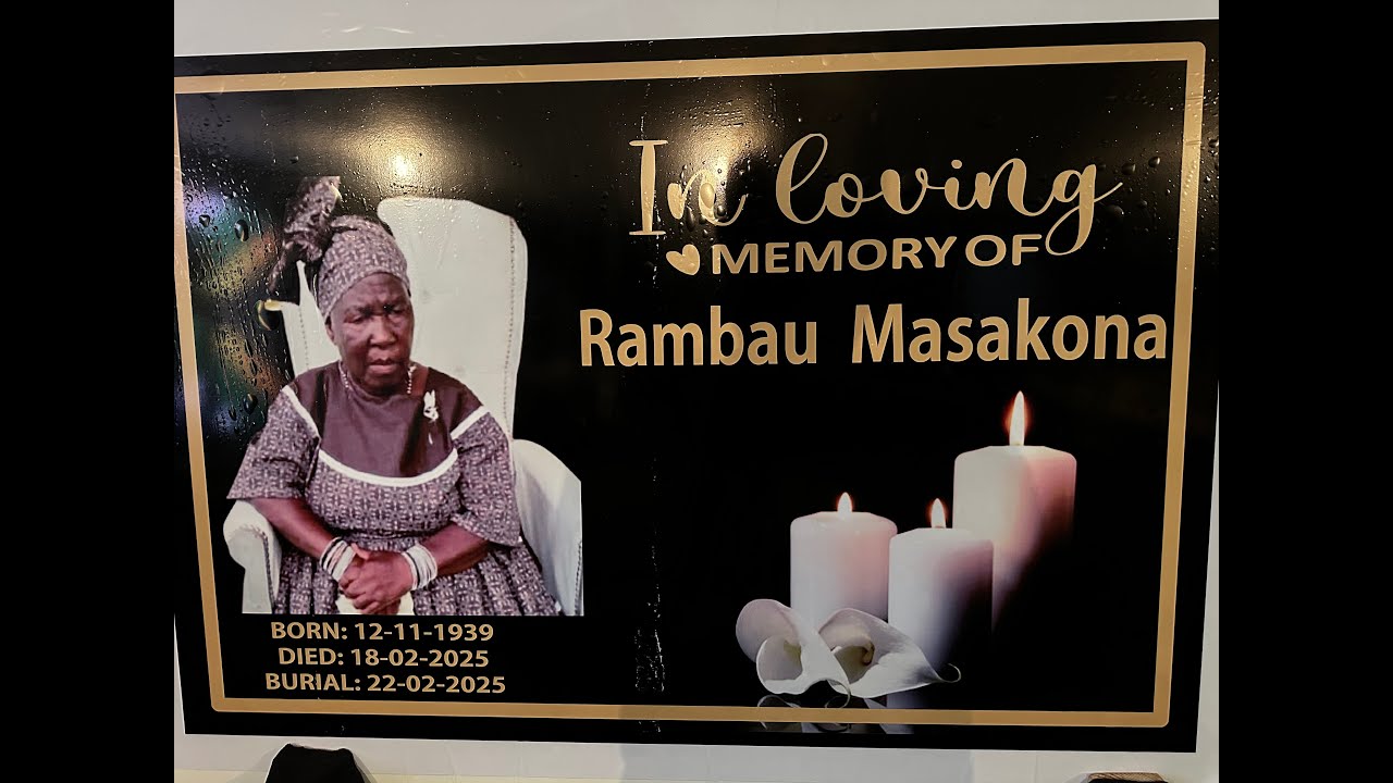 Funeral Service of MRS Rambau Masakona Mugovhani Netshiswizhe