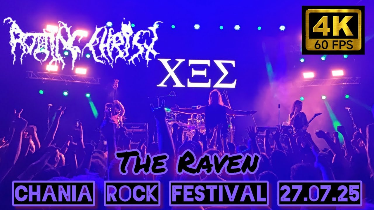 Rotting Christ - The Raven Live Chania Rock Festival 27.07.25 4K 60FPS