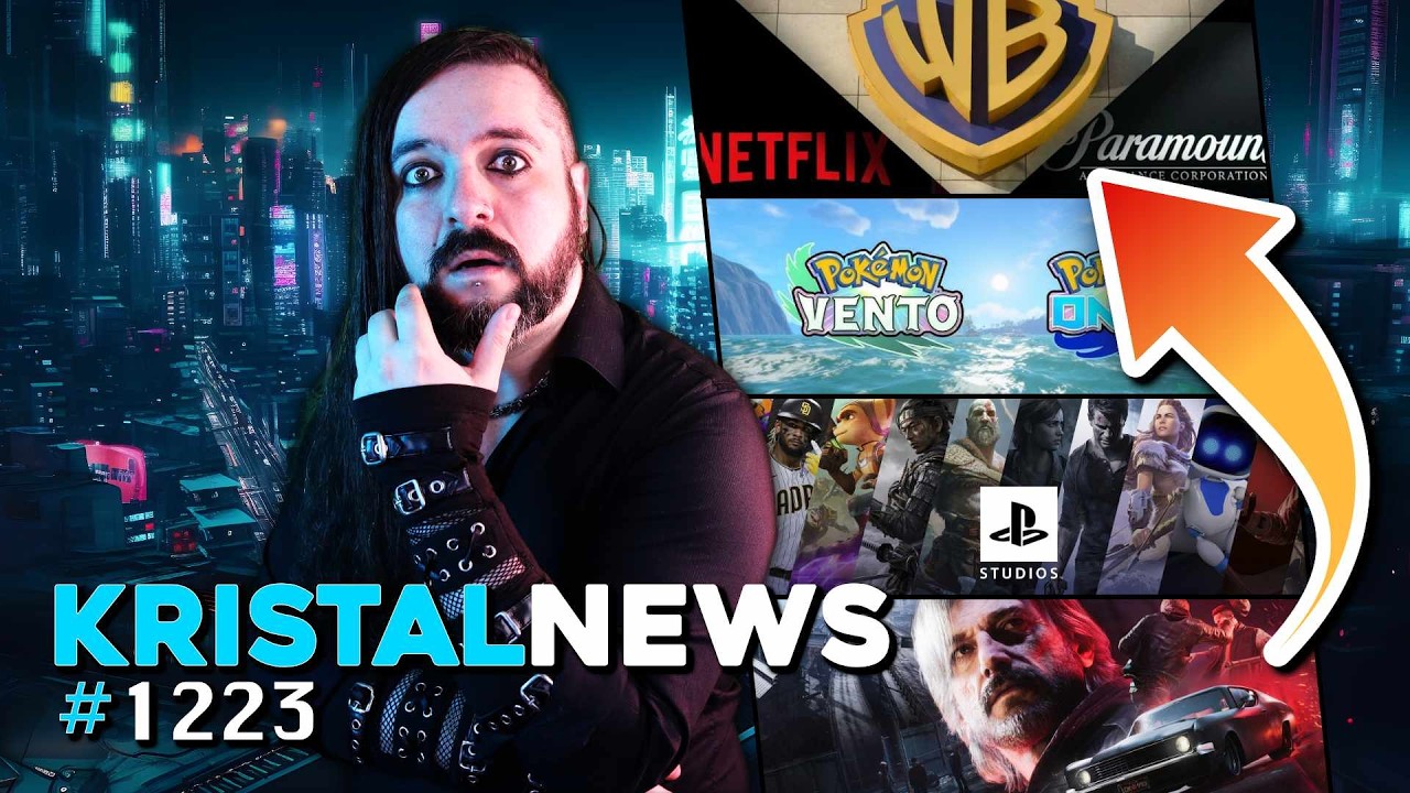 🎙 MiniNEWS: Pokemon VENTO e ONDA | Paramount COMPRA Warner | Sony LASCIA il PC? ▶ #KristalNews 1223