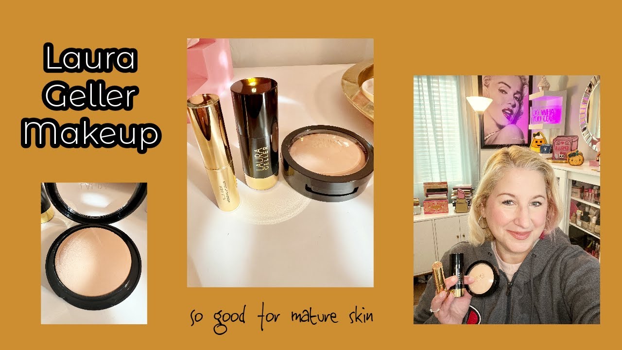 LAURA GELLER MAKEUP FULL COVERAGE FOUNDATION AND 2 NEW PRODUCTS #makeupover40 #matureskinmakeup