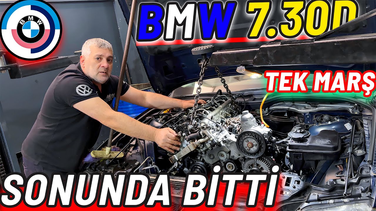 BMW 7.30D 6 SİLİNDİR MOTORU TEK MARŞTA ÇALIŞTIRDIK | AĞIR EMEK İÇERİR ! M57N2