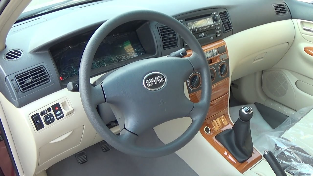 Обзор интерьера BYD F3 2019