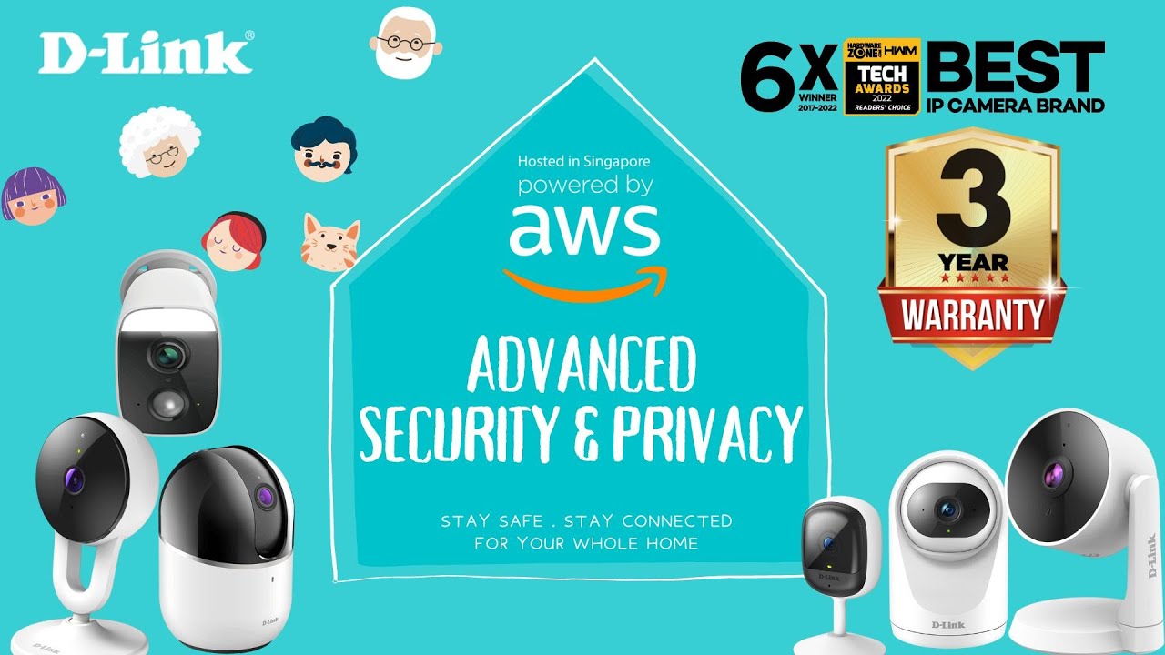 D-Link 6x Award-Winning Best IP Camera Brand in 2022 with Advanced Security & Privacy Protection