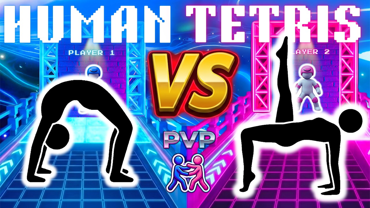 HUMAN TETRIS PVP🔥| 2 Players Showdown | High-Quality Immersive Interactive #3