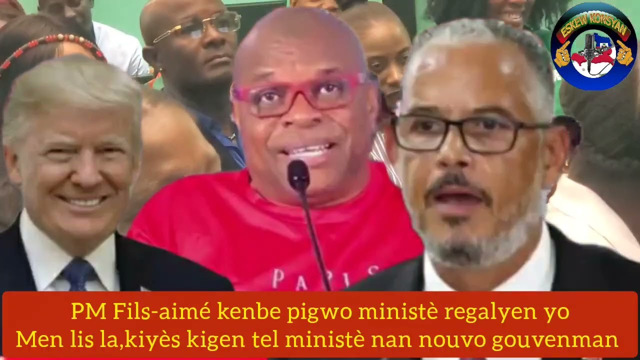Rudy lagel,men tout ministè ki pou PM Fils-aimé,rès yo kiyès ki genyen yo.Tande lis la 