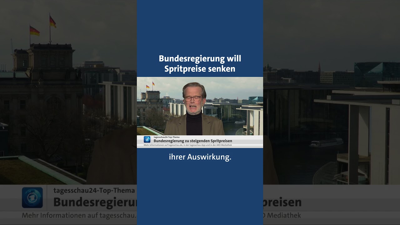 Bundesregierung will Tankstellen nur eine Preiserh&ouml;hung pro Tag erlauben #spritpreise #tagesschau