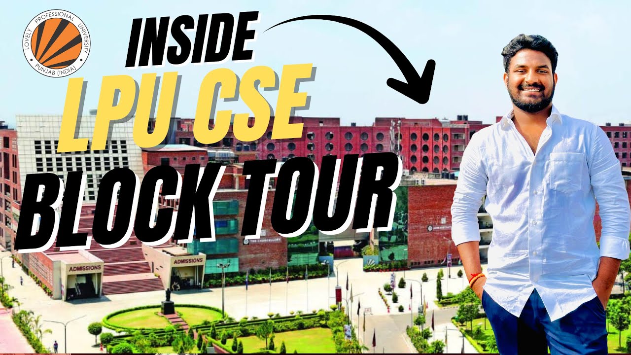 😱 ఇంత బ్యూటిఫుల్ CSE BLOCK ఎప్పుడైనా చూశారా? 💻 | LPU CSE FULL TOUR in TELUGU 🎓 | #Viral #lpu