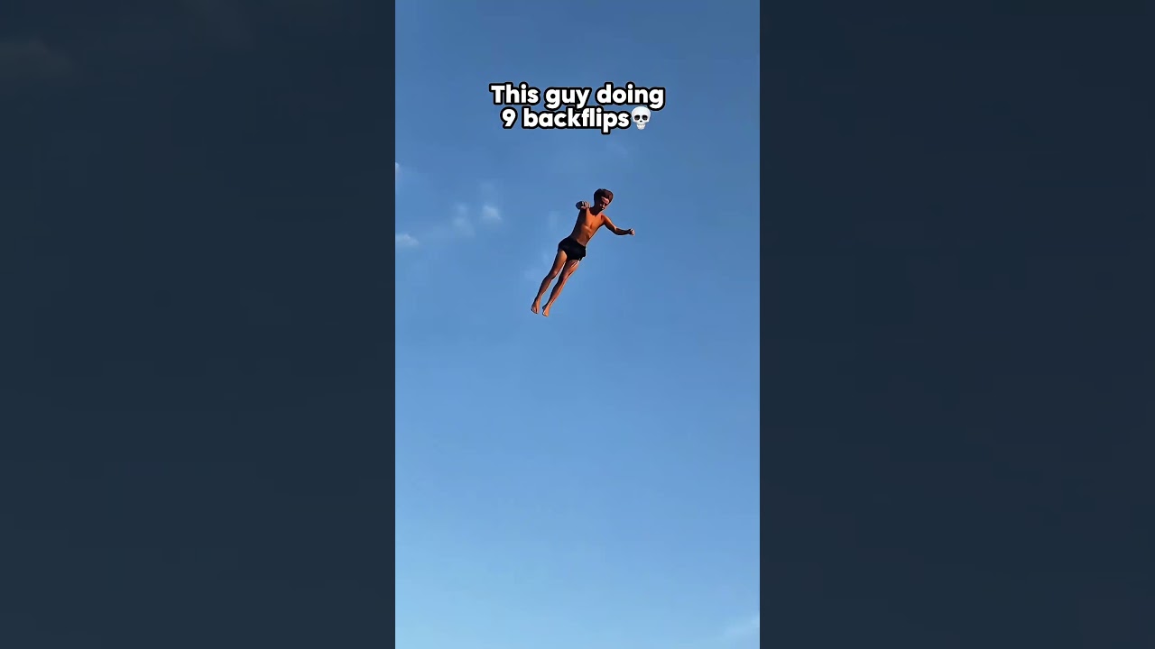 9 BACKFLIPS ON A TRAMPOLINE😱🤯