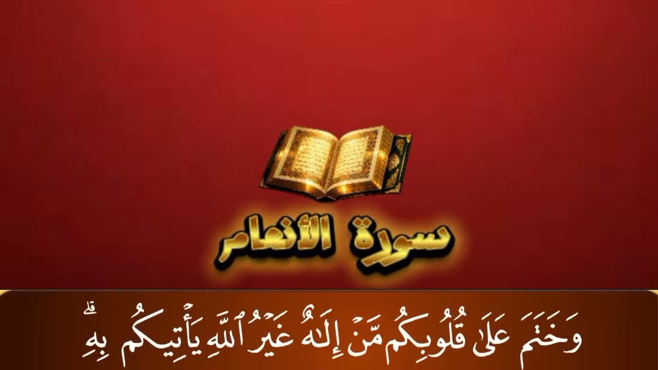 #سورة_الأنعام  تلاوة رائعة 