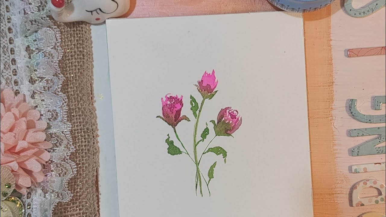 4 Watercolor Techniques - Beginners n Self Introduction 