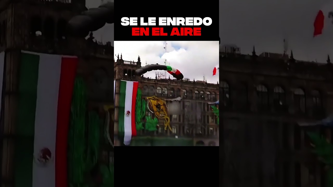 Mira este militar mexicano que cay&oacute; en paraca&iacute;das y sorprendi&oacute; al mundo #shorts