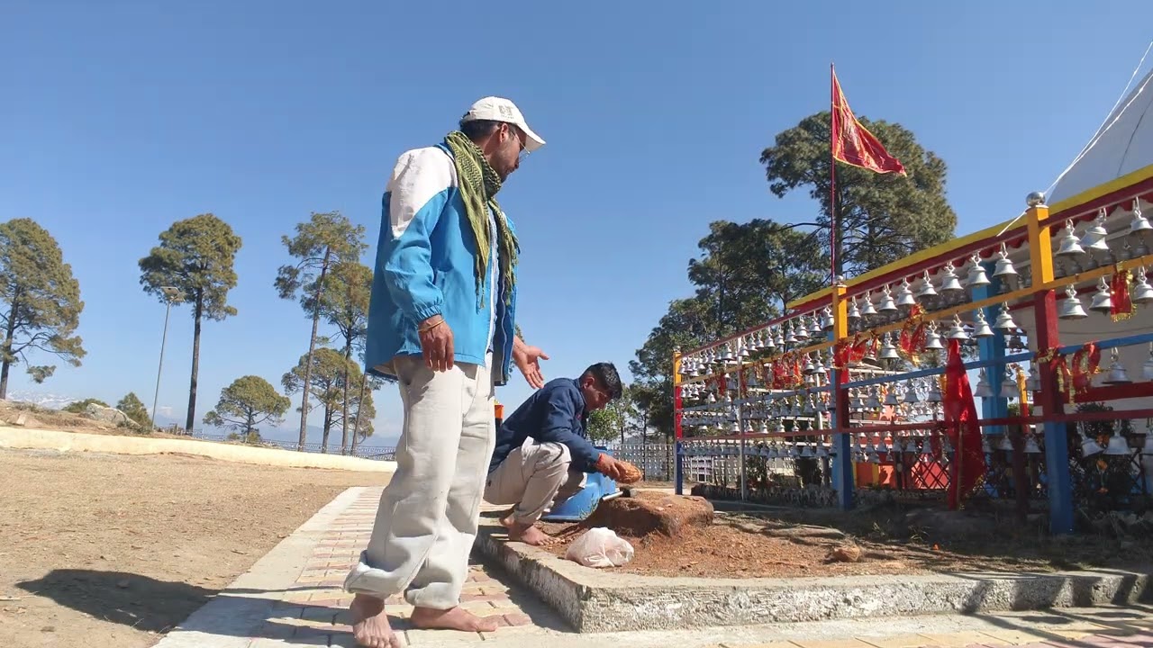 MATHIYANA TEMPLE मठियाणा देवी मंदिर में सिरफल नारियल फोड़ते हुवे 