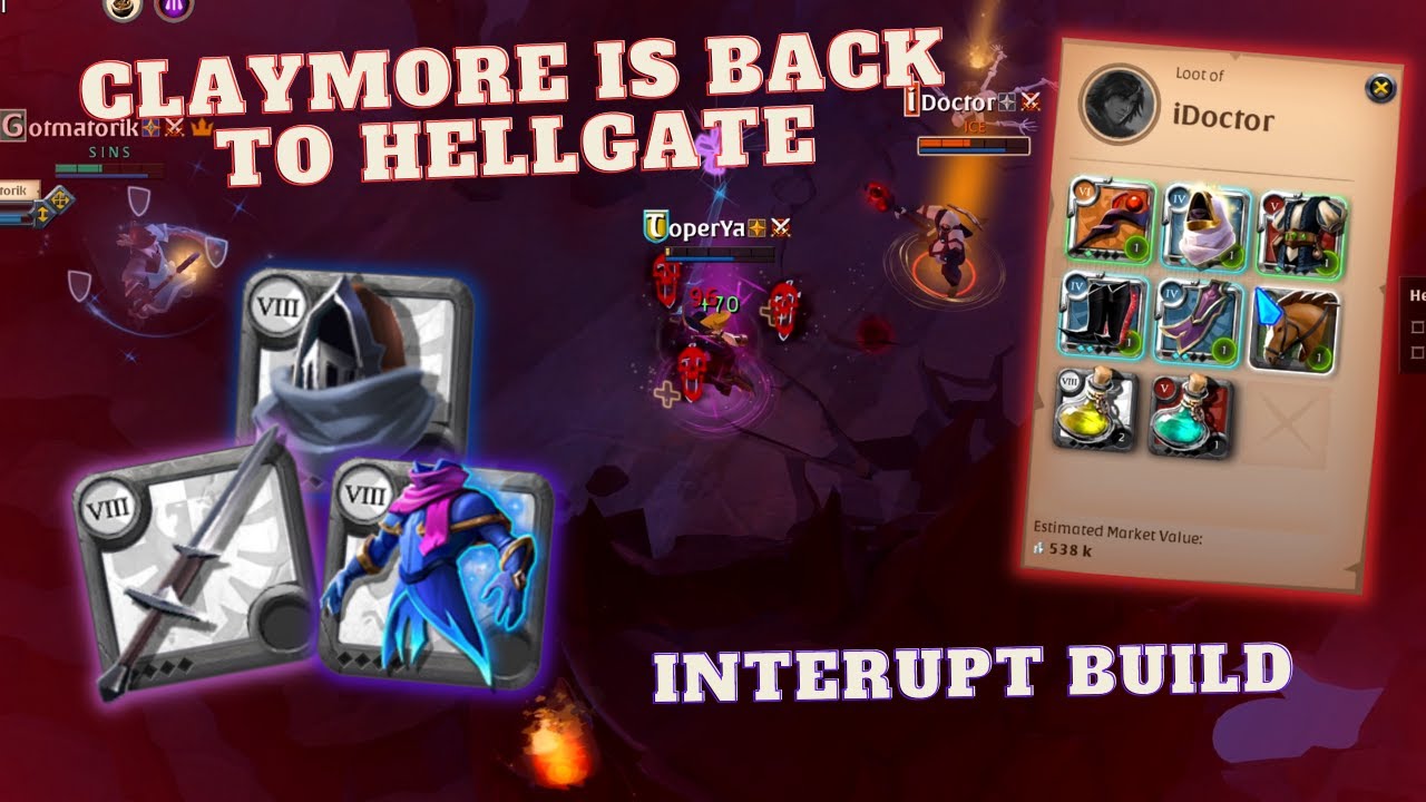 NEW BUILD FOR CLAYMORE 2vs2 HELLGATE | ALBION ONLINE | HELLGATE |  MONEY MAKING