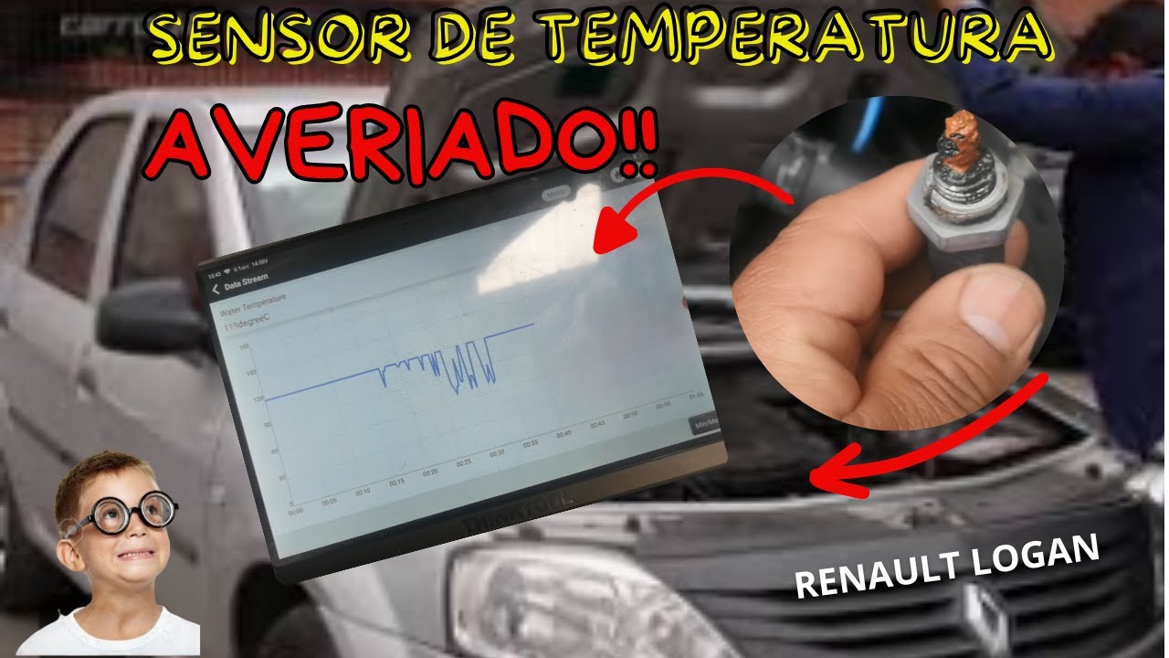 RENAULT LOGAN-ALTA TEMPERATURA Y EL MOTOR FRIO-SENSOR TEMPERATURA AVERIADO.
