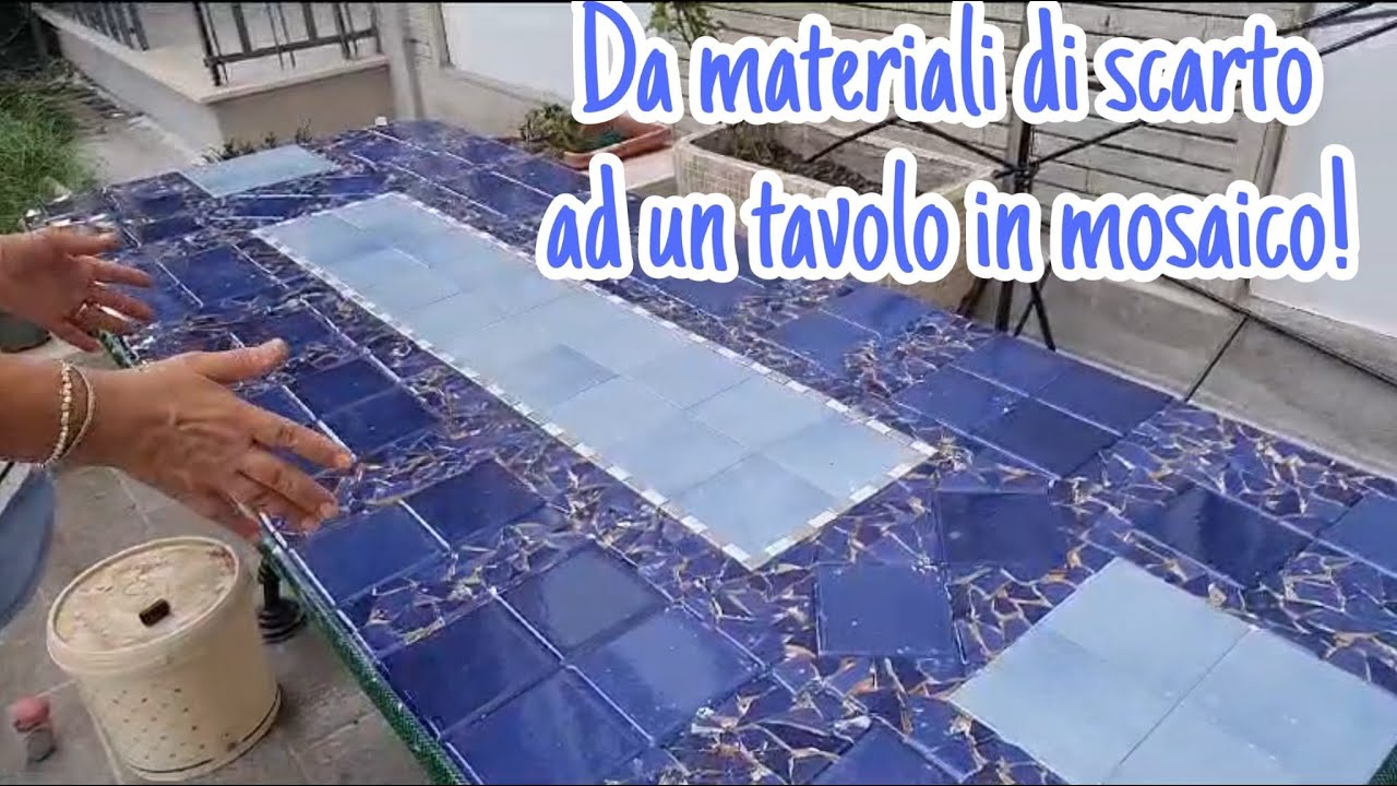 Creiamo insieme un TAVOLO in MOSAICO! (tutorial mosaico)