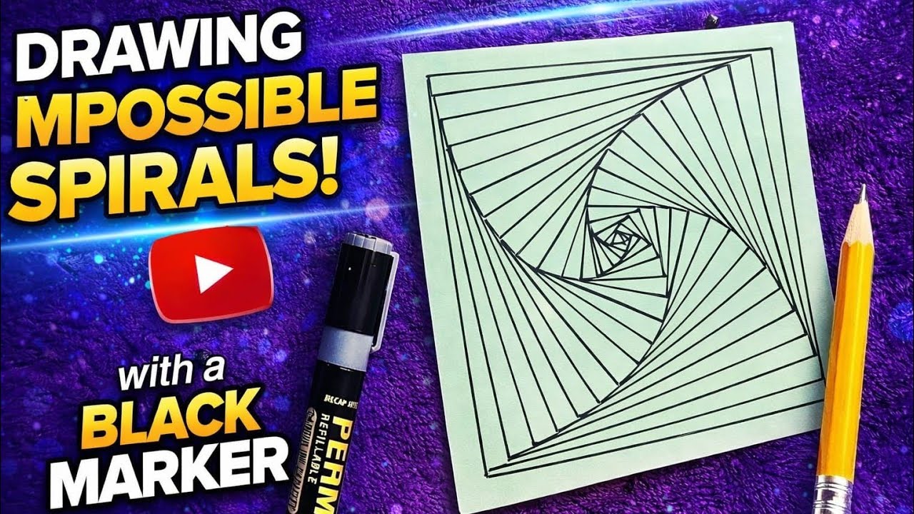  Drawing Impossible Spirals | Satisfying Geometric ArtMind-Blowing Impossible Spiral Drawing 😲 |