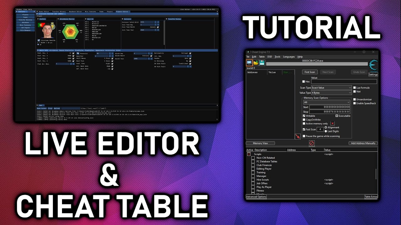 So installierst du Live Editor & Cheat Table f&uuml;r FC 24 | FC 24 Tutorial [#1]