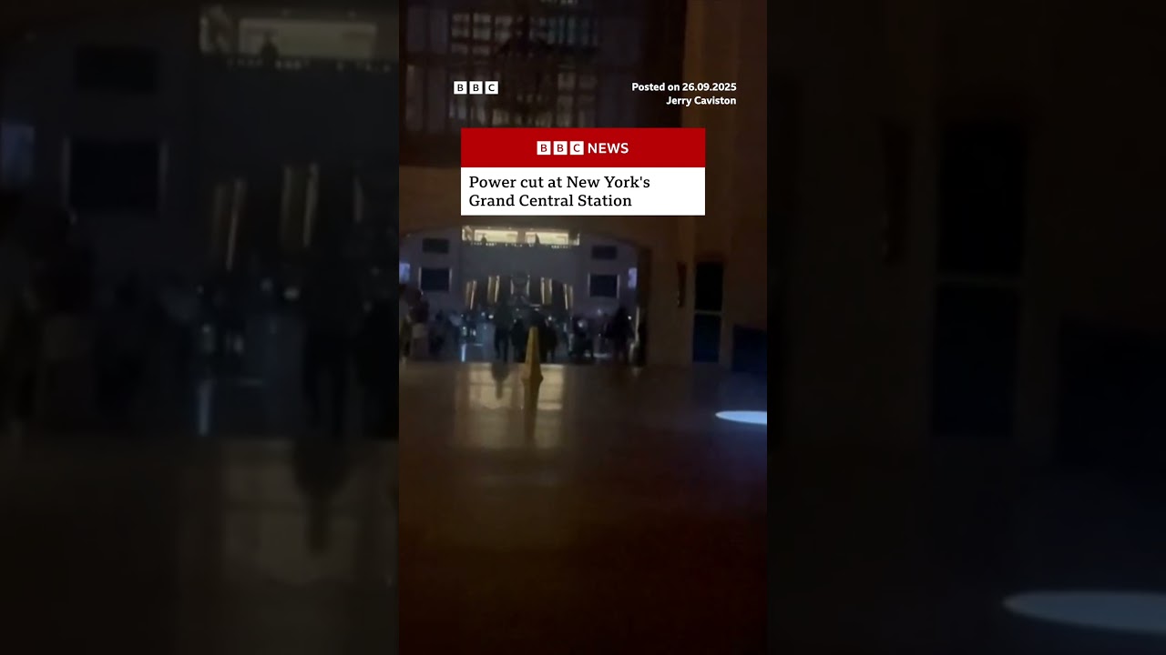 Power cut in New York's Grand Central Station. #NewYork #GrandCentralStation #BBCNews