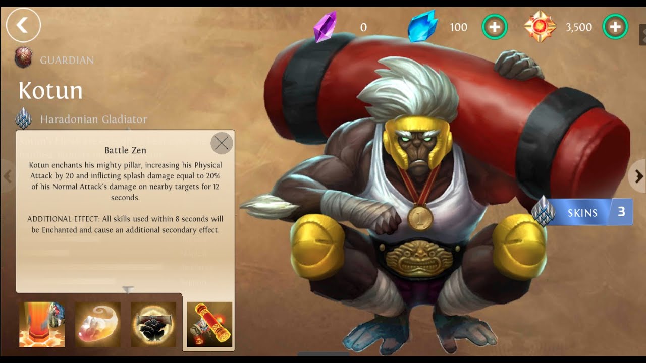 iOS: HEROES OF ORDER AND CHAOS (Haradonian Gladiator) KOTUN