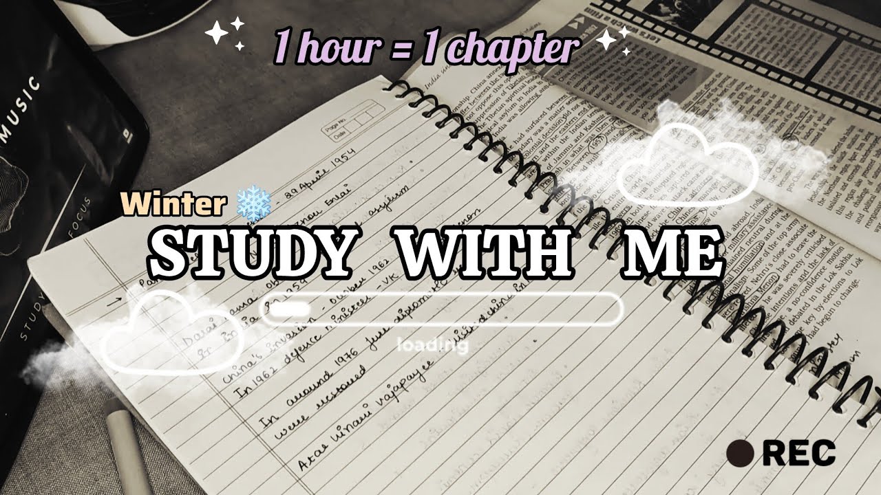 STUDY WITH ME ✨️ | Productive session 1 hour =1 chapter without time lapse #cbse#12