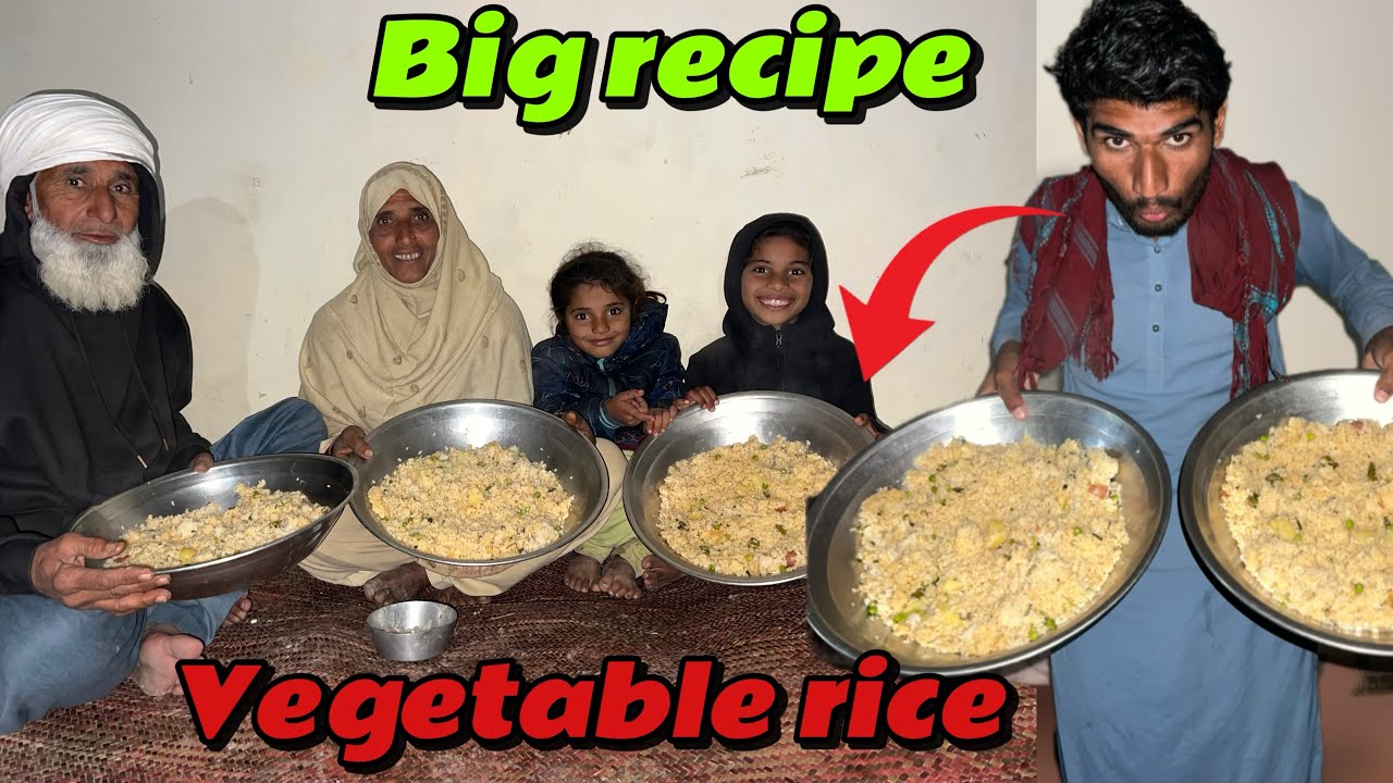 Big recipe vegetable rice all family happy |Sultan s family 