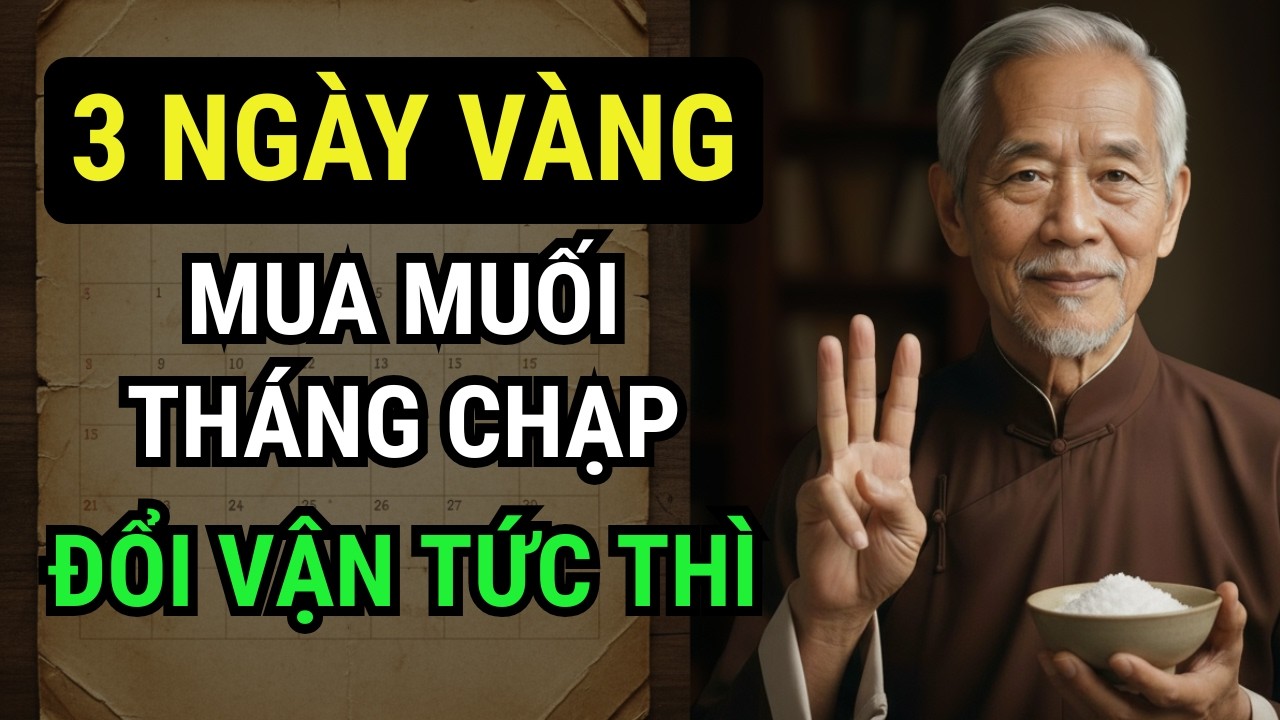 GẤP: Mua Muối ĐÚNG 3 Ngày Này Tháng Chạp, Tiền Về Như Lũ, Giàu Sang Tột Đỉnh