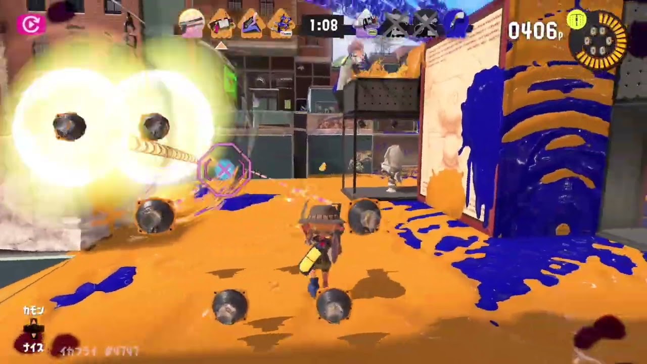 🟢成長中のチャレンジャーイカフライ#絶好調の連合イカフライ#スプラトゥーン３エキサイティングナワバリバトル#スプラ３丁目５２ガロン街#新世界に挑戦@Dragon_Home1964