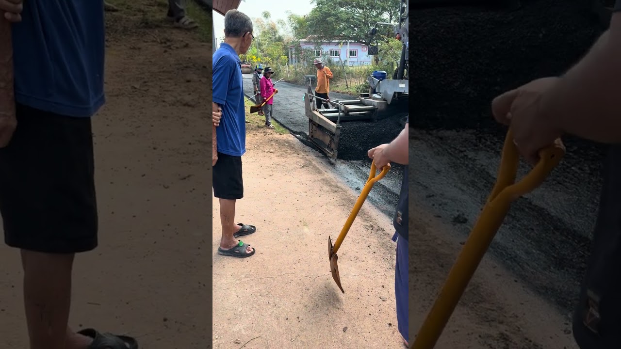 วิธีเทราดยางสมัยใหม่ใช้ถนนได้เลย