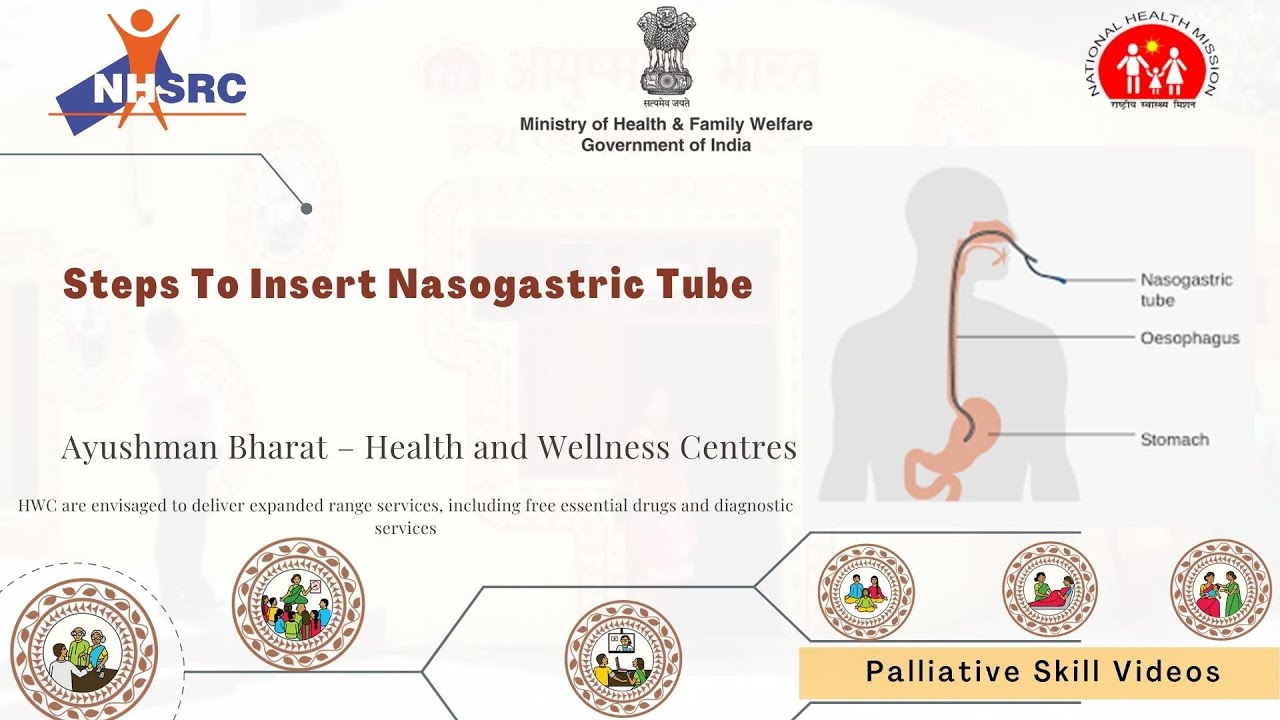 Steps To Insert Nasogastric Tube  |  Palliative Care Skill Videos  (English)