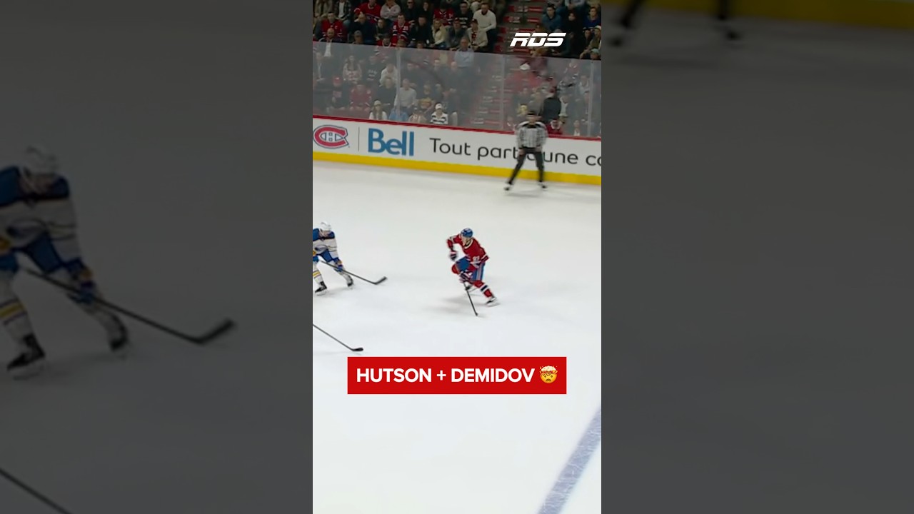 Pas de but sur le jeu, mais que dire de cette s&eacute;quence entre Lane Hutson et Ivan Demidov! 🤯