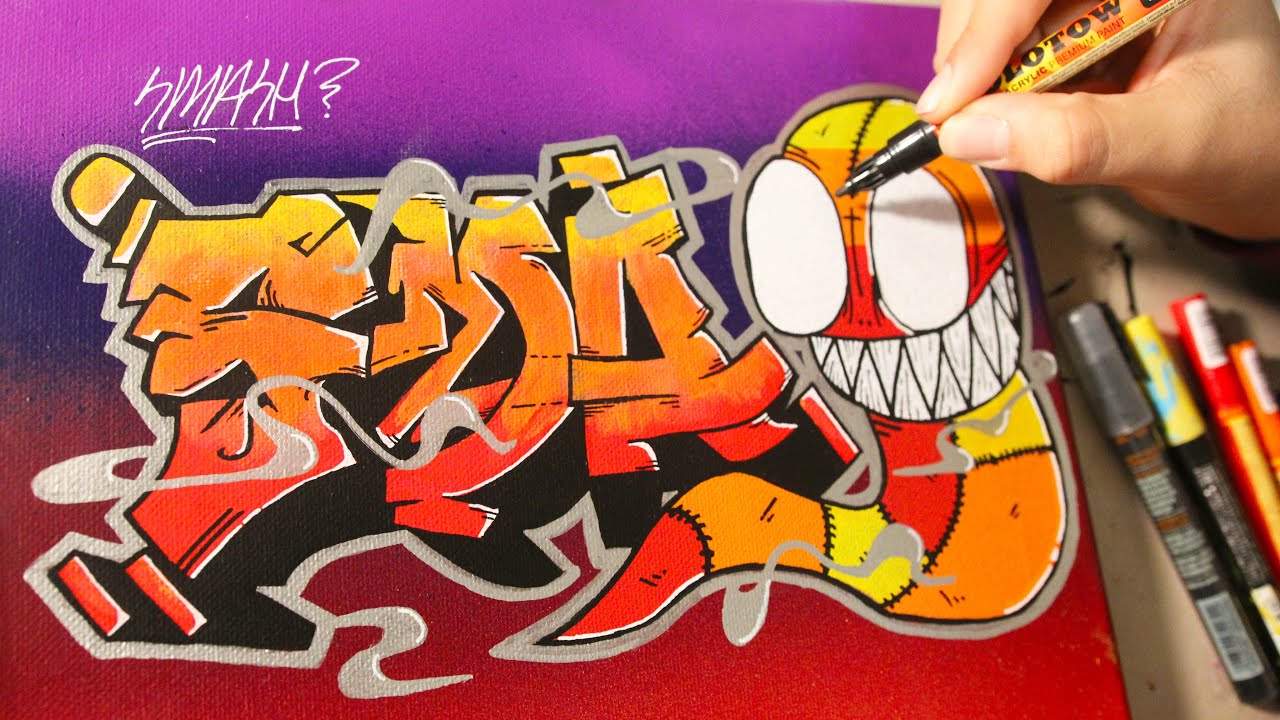Graffiti Canvas Collaboration SMASH x SIVE