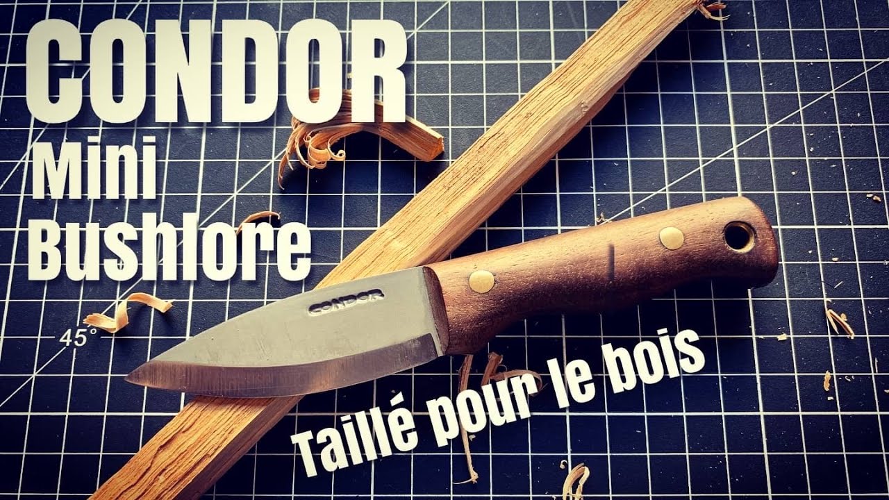 CONDOR Mini Bushlore ... taillé pour le bois !!!