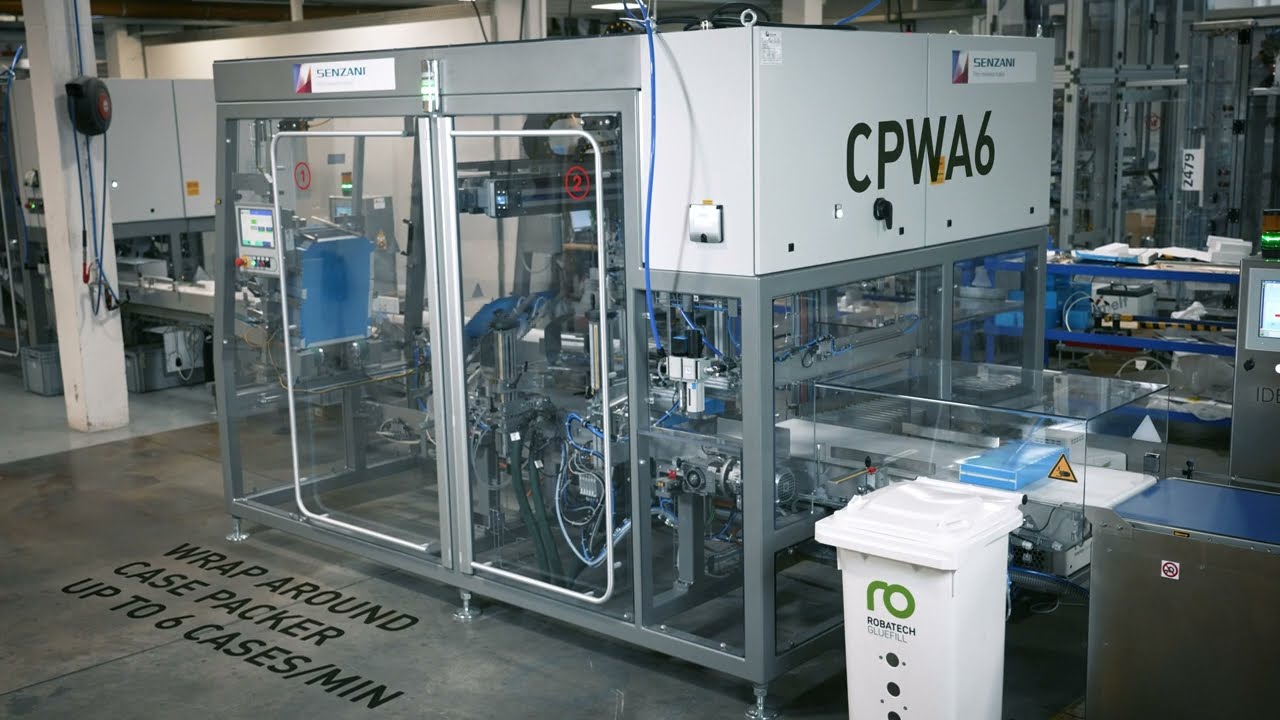 CPWA6 wrap-around case packer for cartons | Senzani Brevetti
