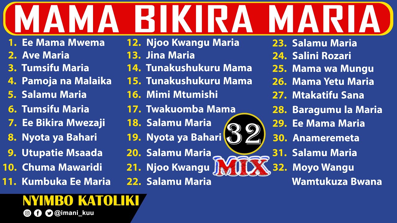 #Mix: Nyimbo Pendwa za Mama Bikira Maria - 3 Hours Non-Stop | 2025