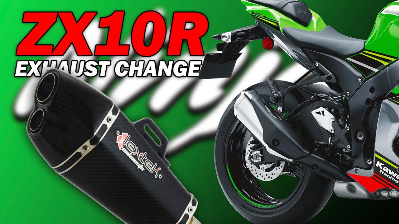 How to remove the stock Kawasaki ZX10R exhaust and valve and servo 2016 - 2020 Models