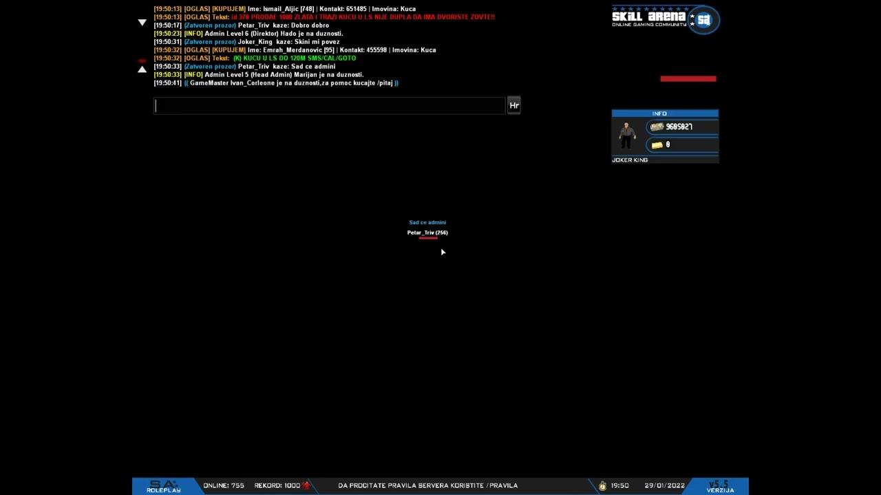 Tek uđem na server i desi se ovo  ?Nije klikbejt![Skill Arena-Samp]