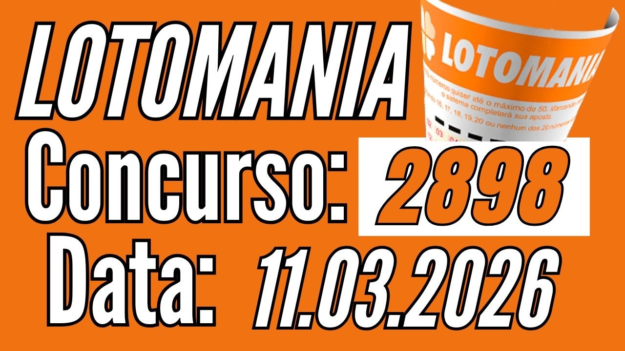 🔥 Lotomania de hoje 11/03 resultado concurso 2898, Ganhadores da  Lotomania / Arruda Loterias