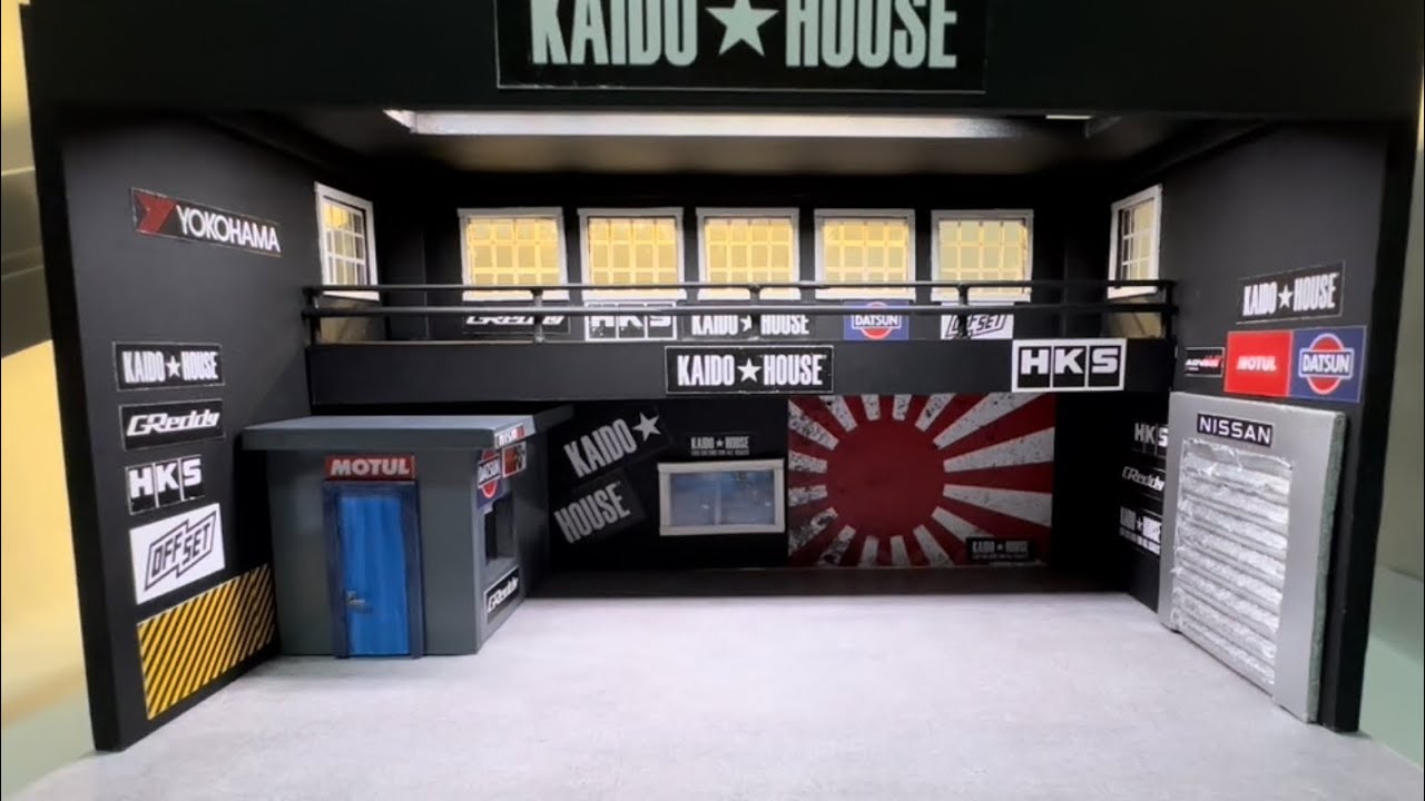 Kaido House  Diorama Garage 1/64 DIY