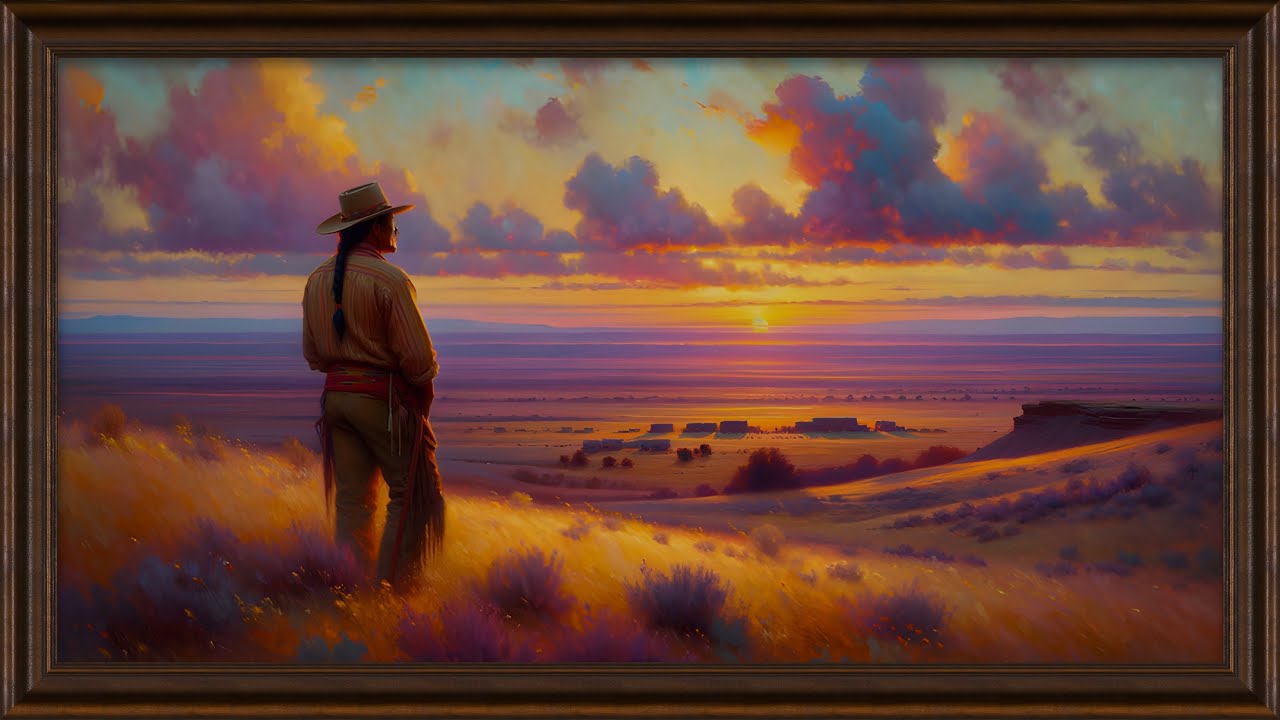 Western Frontier at Sunset  | Western TV Art 4K | 2 Hours