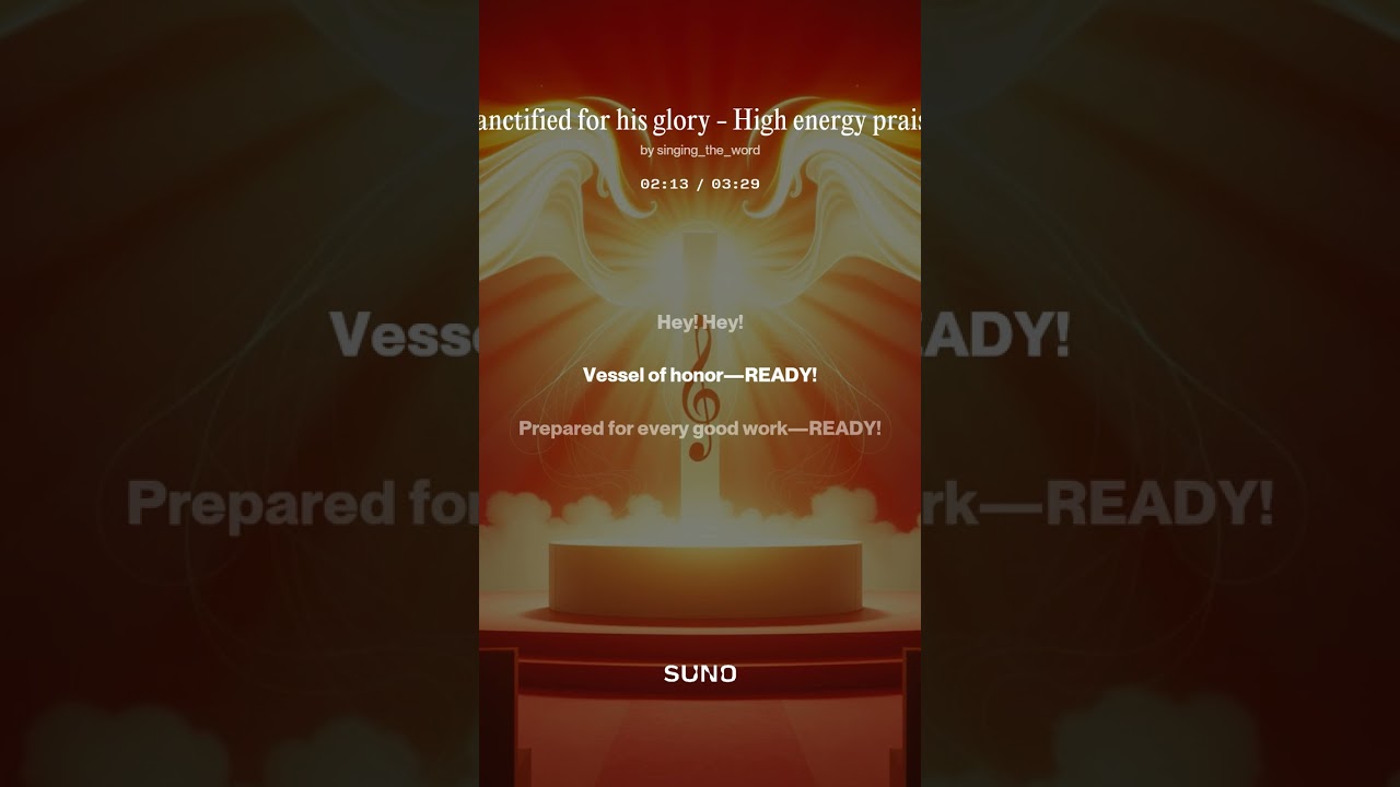 Sanctified for his glory   High energy praise