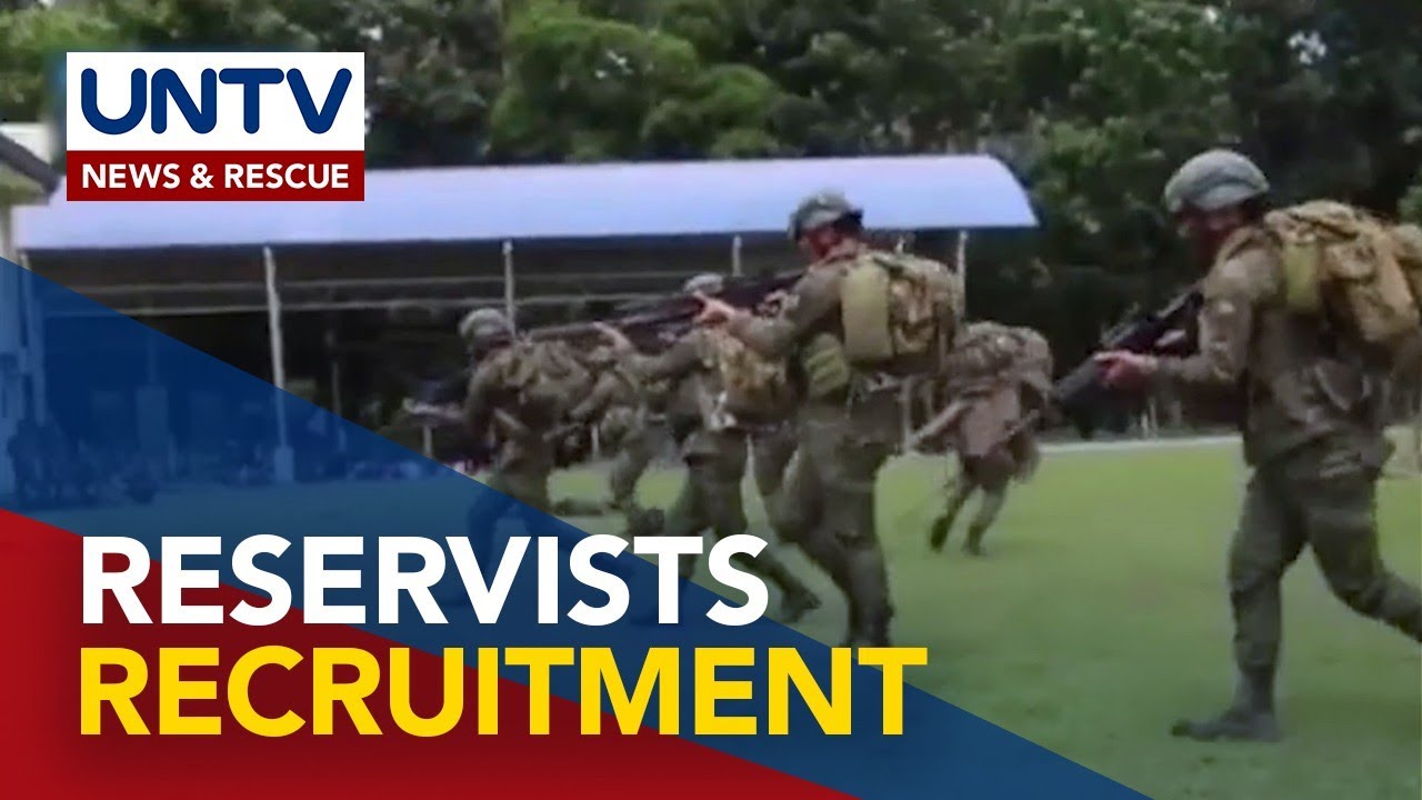 Enlistment process for recruitment of reservists in Metro Manila sought
