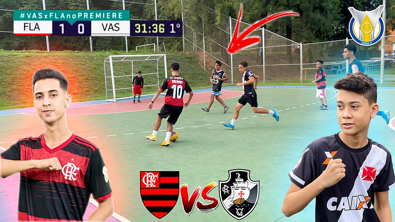 FLAMENGO vs VASCO JOGO 5 vs 5 CAMPEONATO BRASILEIRO DESAFIOS DE FUTEBOL ‹ Rikinho ›