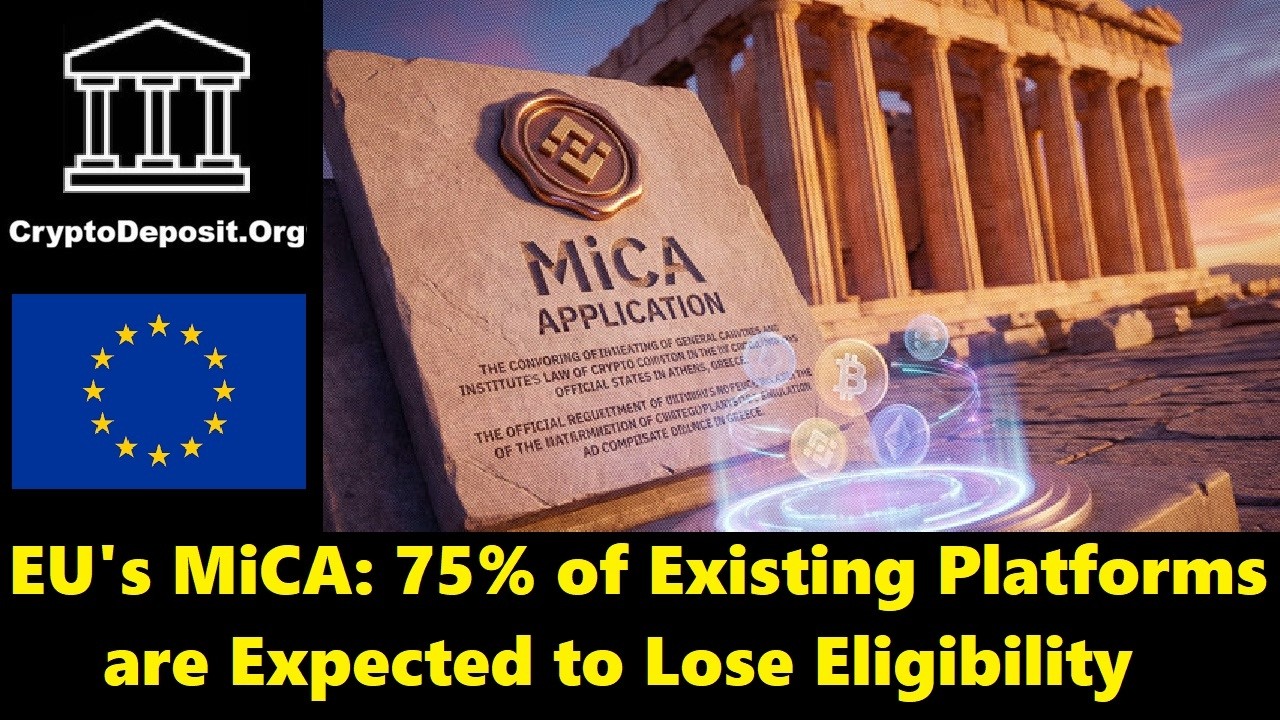 EU's MiCA: 75% of Existing Platforms are Expected to Lose Eligibility