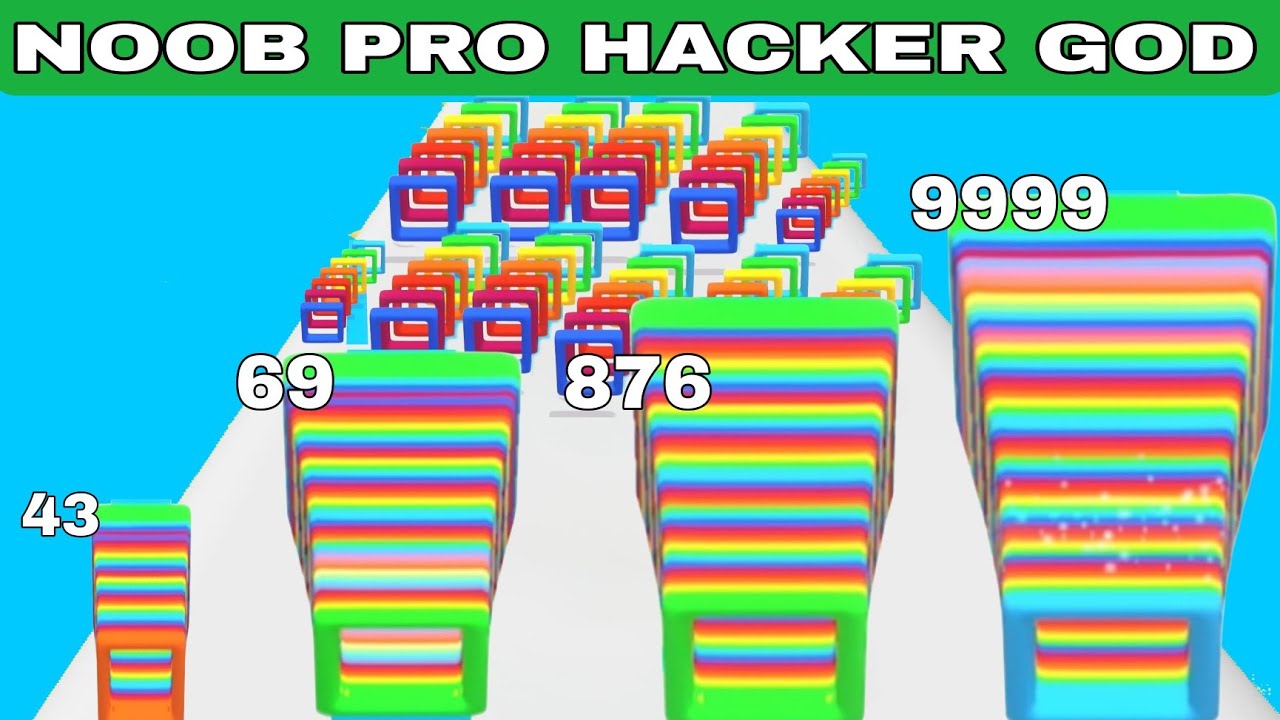 NOOB VS PRO VS HACKER VS GOD  in Smash Cubes