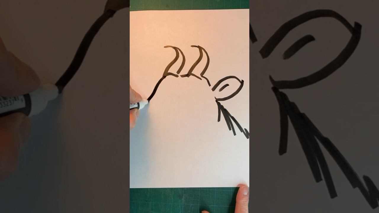 How to Draw a Goat Easy (using the Number 22) For Kids!