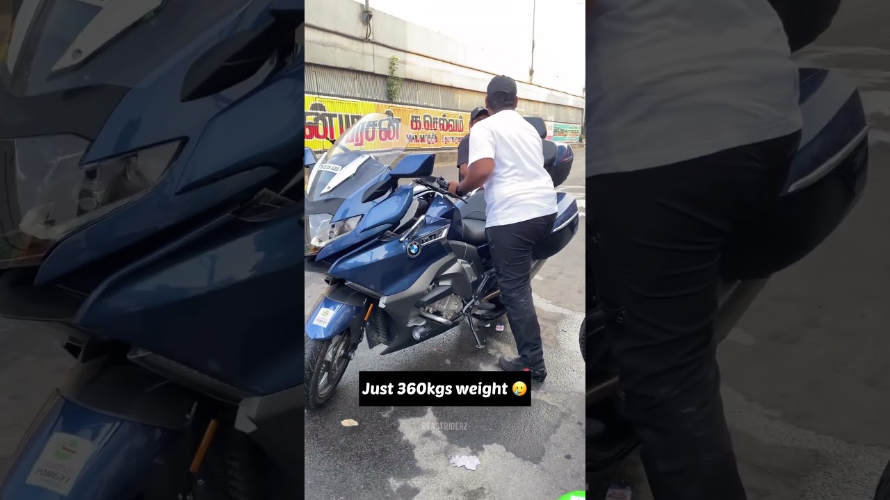 How to put centre stand in 400 kg bike #bmwk1600gtl #bmwbike #bmwmotorcycle #mohankumartoday