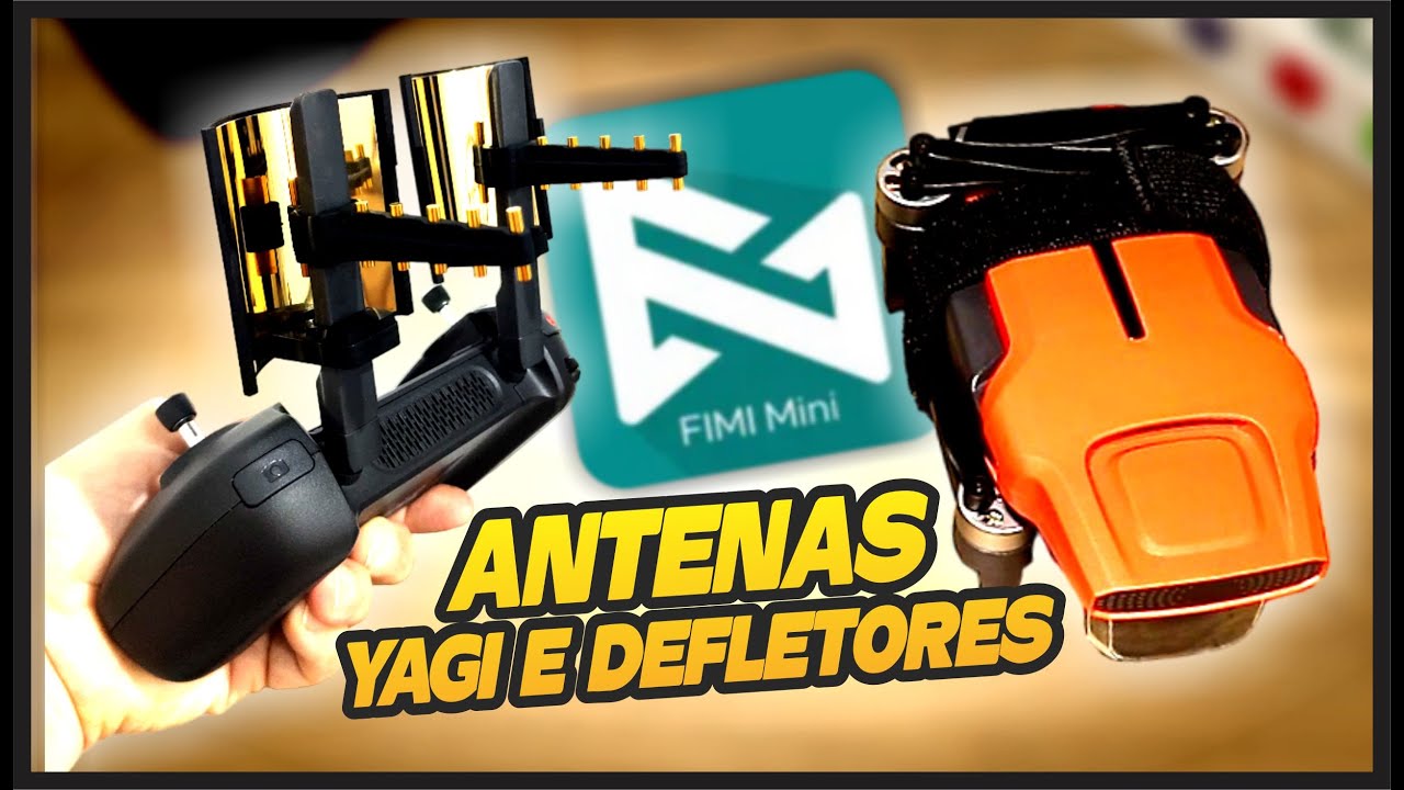 Testei DEFLETORES e Antenas YAGI no Fimi Mini 3 - Será que Melhora o Sinal?