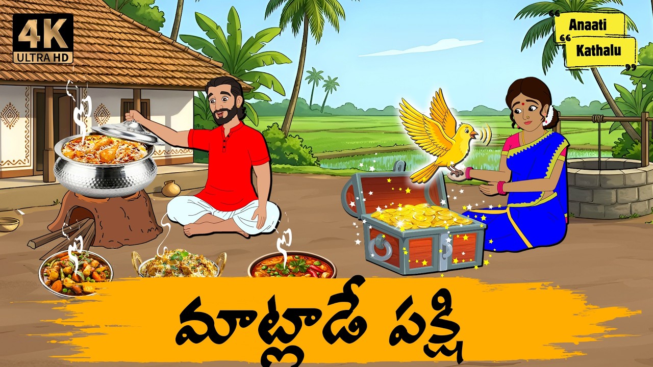 మాట్లాడే పక్షి -Telugu Stories - moral stories in telugu - Neethi kathalu - Anaati Kathalu