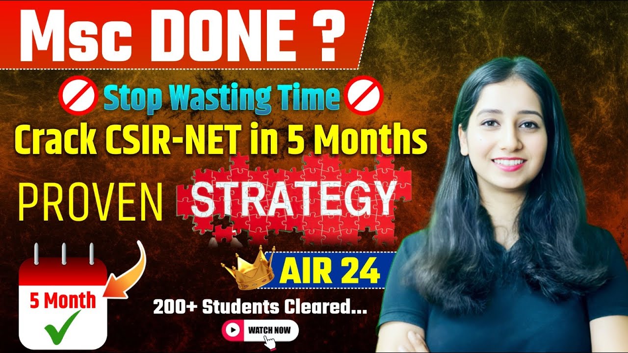 MSC Done? Now clear CSIR NET in 5 Months with Proven Strategy #bansalbiology