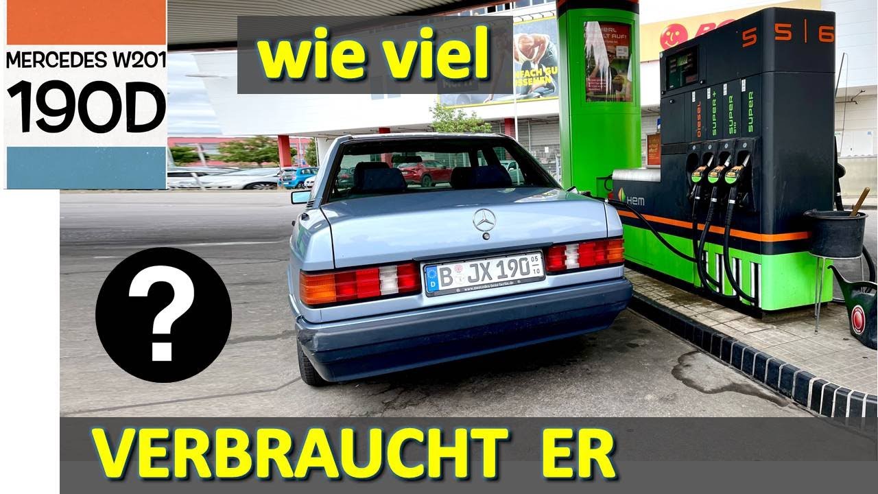 Umfangreicher Verbrauchstest. Mercedes 190D.